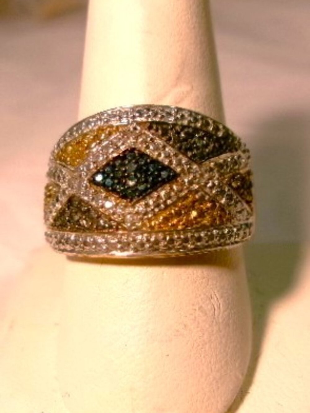 925 Silver Geometric Ring**Size 10**